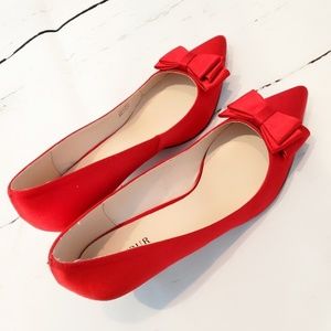 Satin Red Shoes